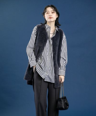 再入荷！】エコムートンリバーシブルジレ | マレットメット