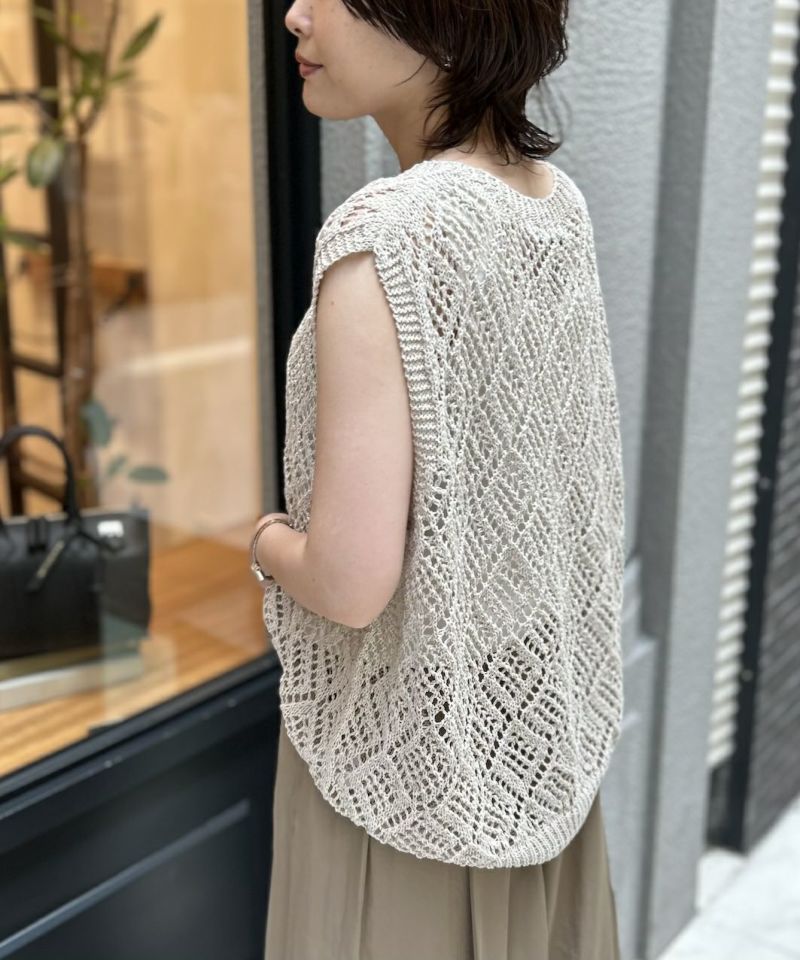 マレットメット　ニットベスト 和紙ニットベスト | マレットメット